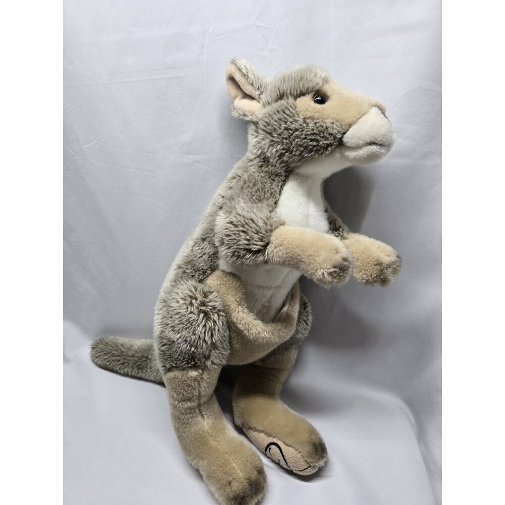 Magnussen Home Realistic Kangaroo Plush - No Baby Kangaroo( Joey ) 17 Inches